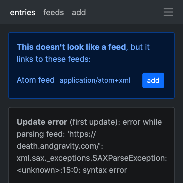 feed autodiscovery
